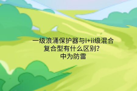 一級浪涌保護器與i+ii級混合復合型有什么區別？